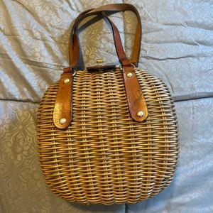 Vintage 1960s Simons “Mr Earnest” Wicker Bag